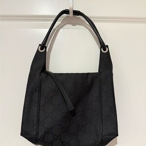 Gucci Black Jacquard Shoulder Bag